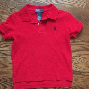 Boys red Polo by Ralph Lauren Polo shirt